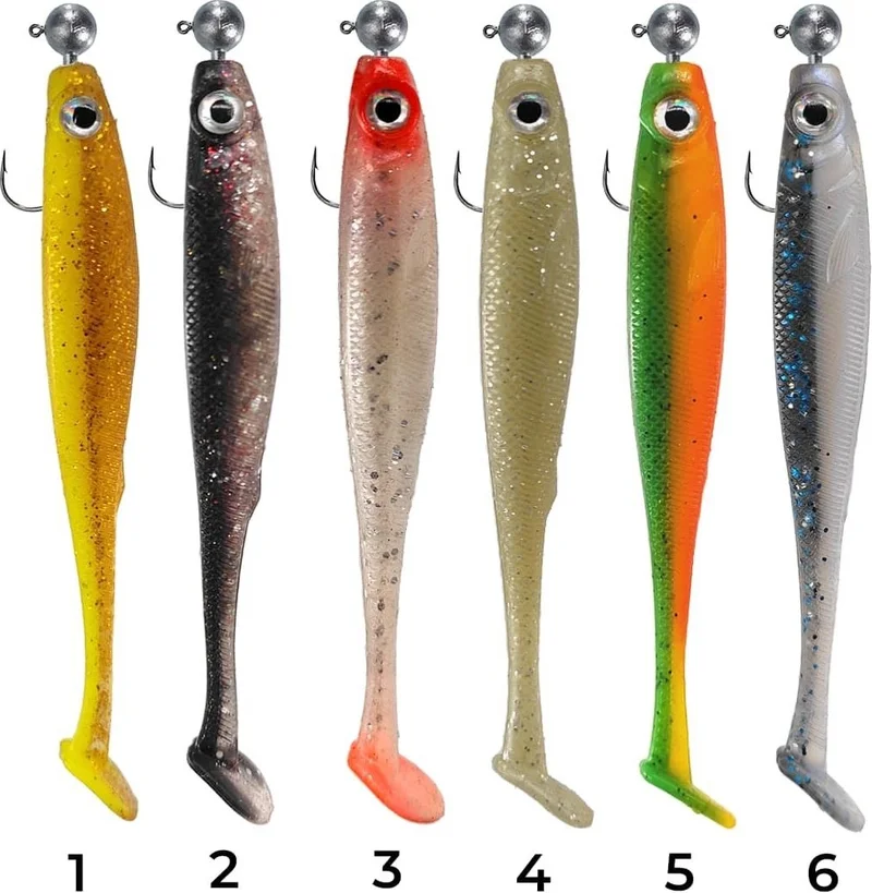 Ryuji Mister Shad 11 cm Silicone Fish Bait with Jighead 3 Gr