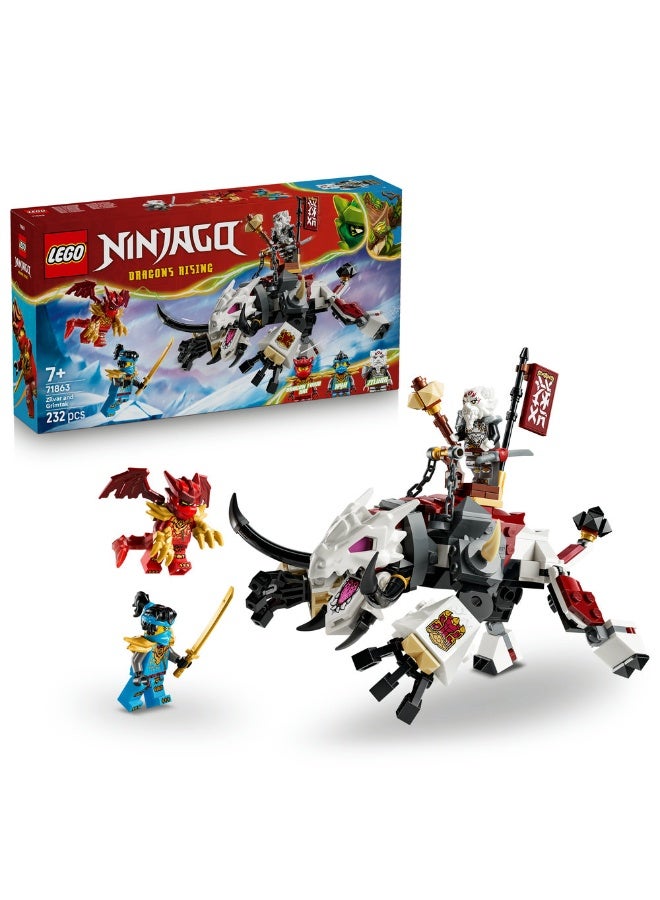 LEGO NINJAGO Zilvar and Grimtak the Dragon Beast Toy 71863 (Age 7+, 232 Pieces) - Image 1