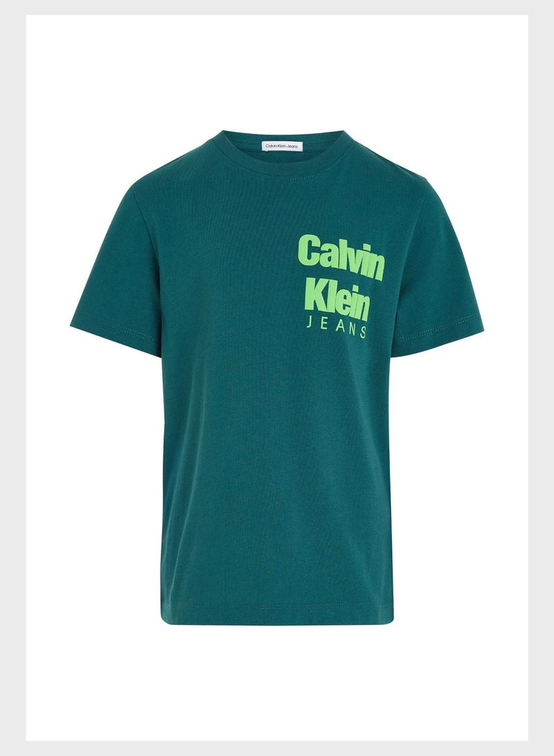 Calvin Klein Jeans Kids Crew Neck T-Shirt - Image 3