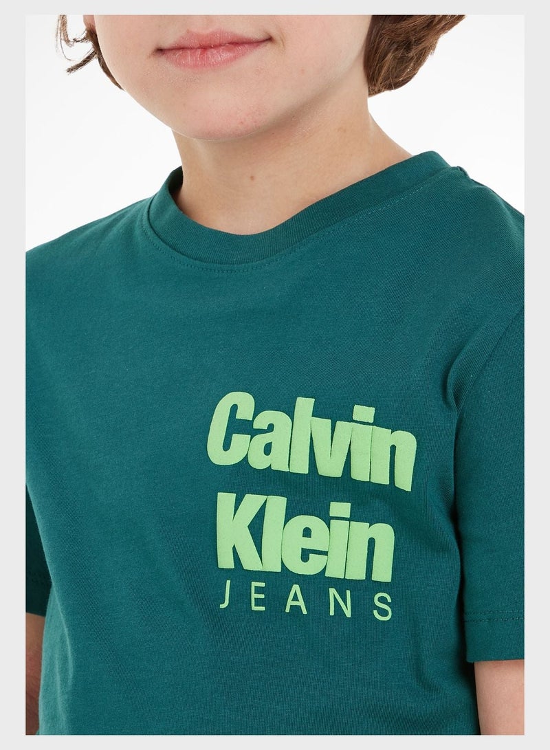 Calvin Klein Jeans Kids Crew Neck T-Shirt - Image 5