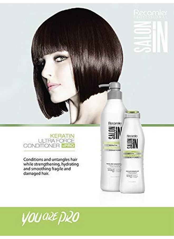 RECAMIER PROFESSIONAL SALON IN - +Pro Keratin Ultra Force Hair Conditioner 33.8Oz - Acondicionador Con Keratina Para El Cabello Debil Y Maltratado - Image 1
