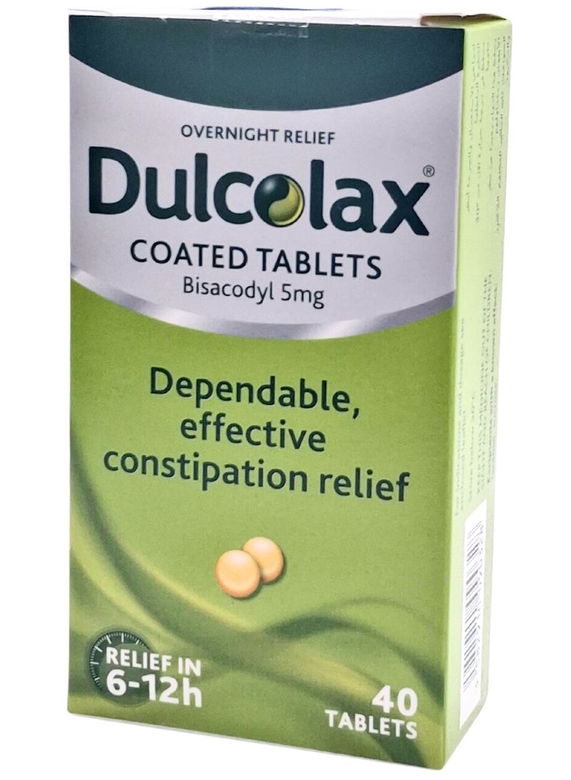 Dulcolax 5mg Tablets 40's (Gentle & Effective Constipation Relief) - Image 1