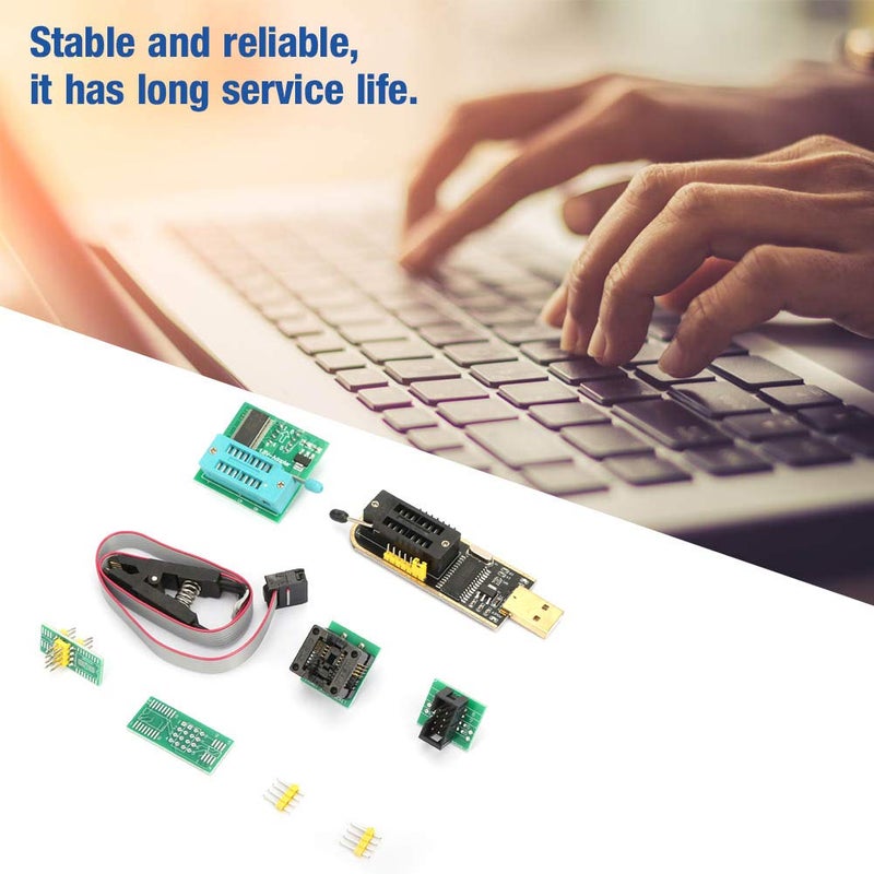 كلاراكو مبرمج CH341A من سلسلة 24 و25، مشبك اختبار SOP8 عملي CH341A USB، محول 1.8 فولت SOP8 إلى DIP8، وحدة تحويل لذاكرة جهاز التلفزيون، واللوحة الأم لسطح المكتب، وشاشة LCD - Image 2