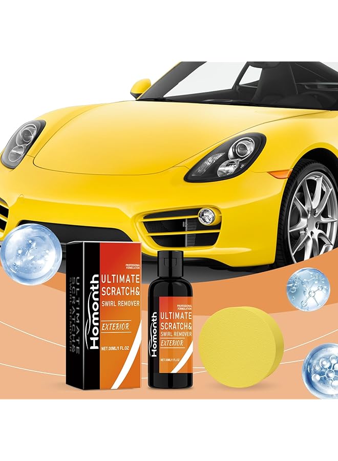 KASTWAVE Car Liquid Scratch Repair Kit, Paint Scratch Remover, Grinding & Polishing Restorer With Sponge For All Vehicles  - Image 2