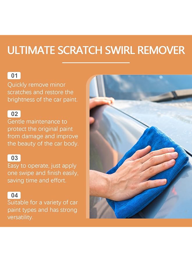 KASTWAVE Car Liquid Scratch Repair Kit, Paint Scratch Remover, Grinding & Polishing Restorer With Sponge For All Vehicles  - Image 3