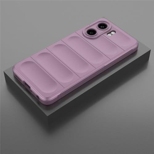 Casotec Back Cover for Oppo A5x 4G / A5x 5G | Full Camera Protection | Liquid Silicon Case | Flexible Bumper Case for Oppo A5x 4G / A5x 5G (Purple) - Image 4