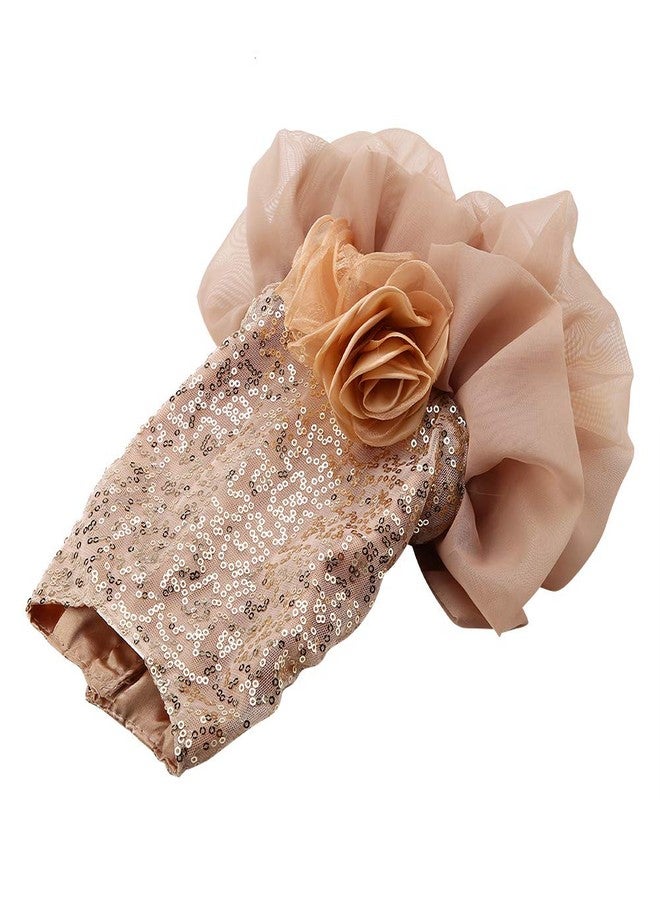 زيروديس فستان زيروديس للكلاب، تنورة للقطط، زي زفاف على شكل أميرة صغيرة، مزين بالترتر، بوليستر، ذهبي، رمادي، مقاسات من XS إلى XL - Image 5