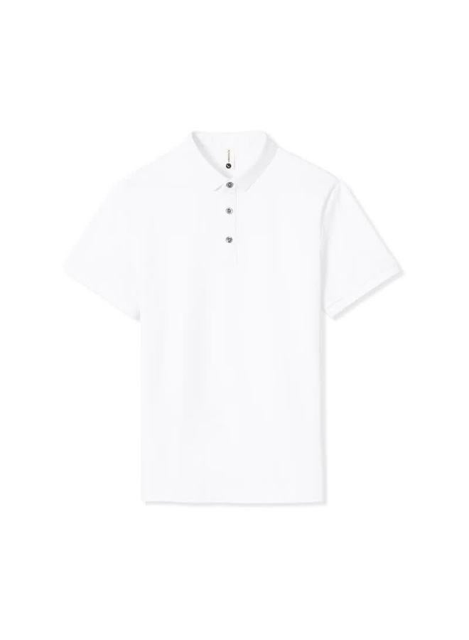 ASK Wandao Honeycomb Pique Polo Shirt Ds9002 White Regular Fit 3XL - Image 4