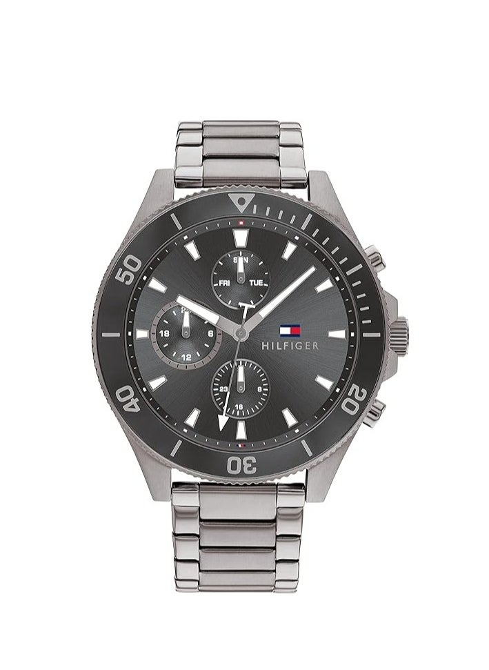 Tommy Hilfiger Plus Men's Quartz Stainless Steel and Link Bracelet Watch-1791918 46MM  - Image 1