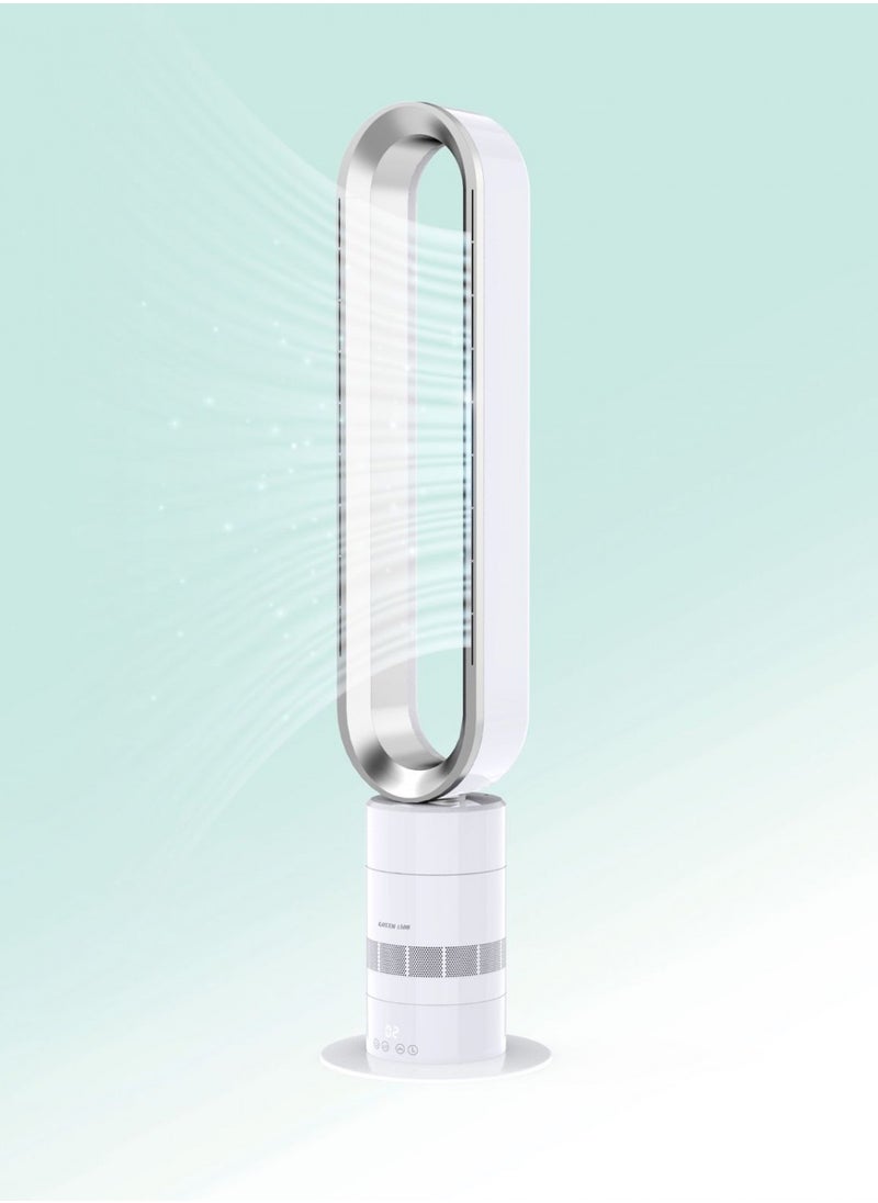 GREEN LION - Intelligent Air Cooler /Remote Control / Powerful Airflow / Lightweight Easy to Carry /Low Noise /Digital Display  - White - Image 1