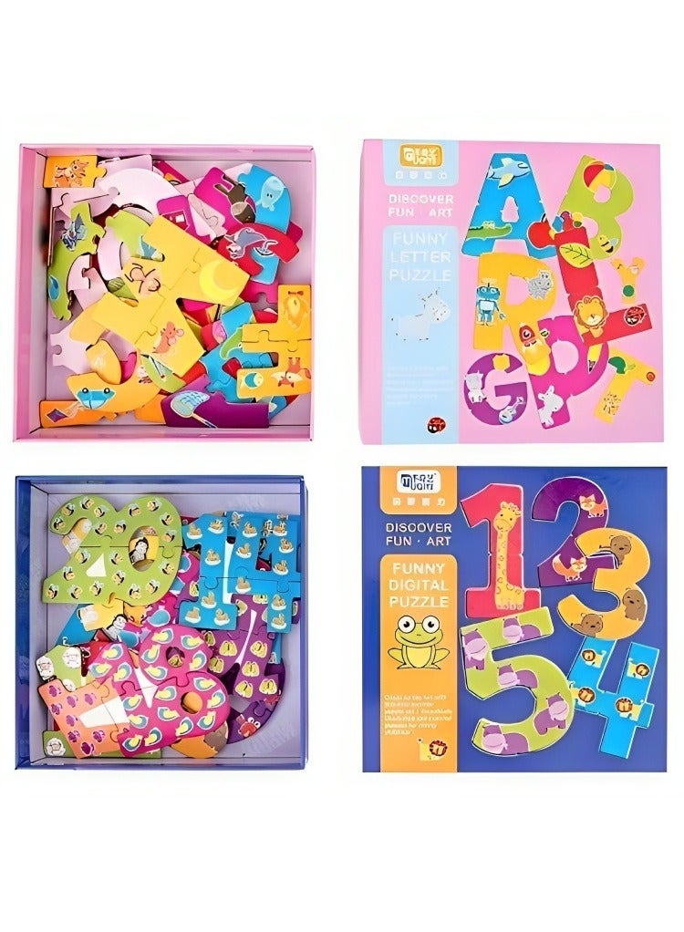 Montessori Toys for Toddlers Puzzle Learning Toy by Cards Matching and Photos, Numbers Jigsaw Puzzle to Develop Fine Motor Skills with Puzzles Early Learning Educational Toy  - Image 5