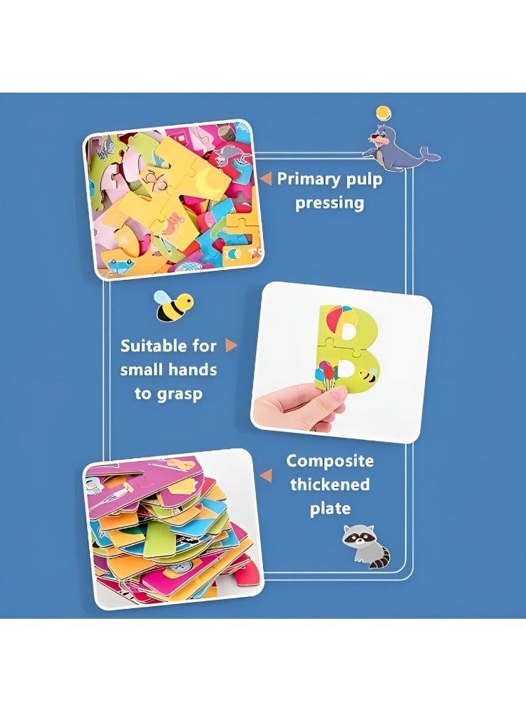 Montessori Toys for Toddlers Puzzle Learning Toy by Cards Matching and Photos, Numbers Jigsaw Puzzle to Develop Fine Motor Skills with Puzzles Early Learning Educational Toy  - Image 4