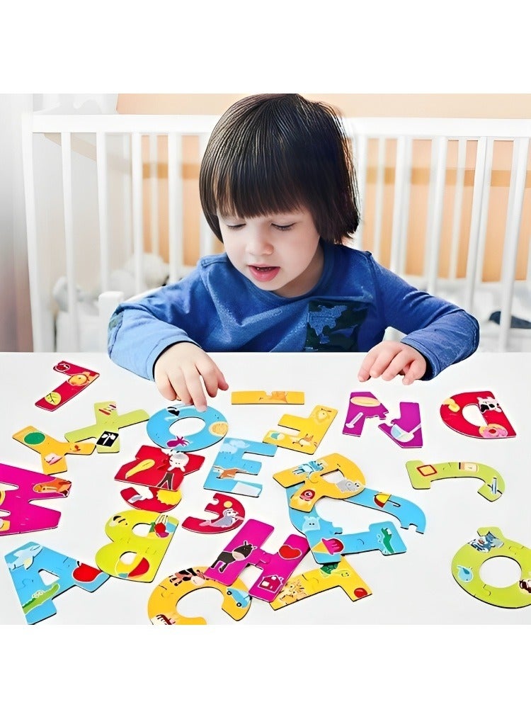 Montessori Toys for Toddlers Puzzle Learning Toy by Cards Matching and Photos, Numbers Jigsaw Puzzle to Develop Fine Motor Skills with Puzzles Early Learning Educational Toy  - Image 3
