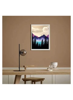 KASTWAVE 5D DIY Diamond Painting Kits for Kids Adults Full Drill Round Diamond Art Craft for Beginner Paint with Diamonds for Holiday Gifts Home Wall Decor 12x16Inch (Mountain Valley Moon)  - Image 5
