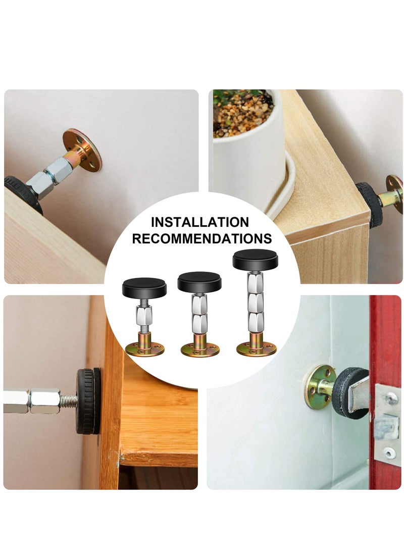 XiuWoo 4 Pack Adjustable Threaded Bed Frame Stabilizer Tool、 Headboard Stopper for Bed Cabinet Sofa - Image 5