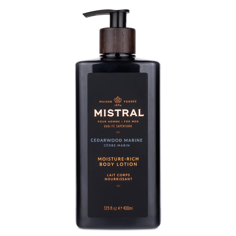 Mistral Mens MoistureRich Body Lotion Cedarwood Marine 135 Fl Oz