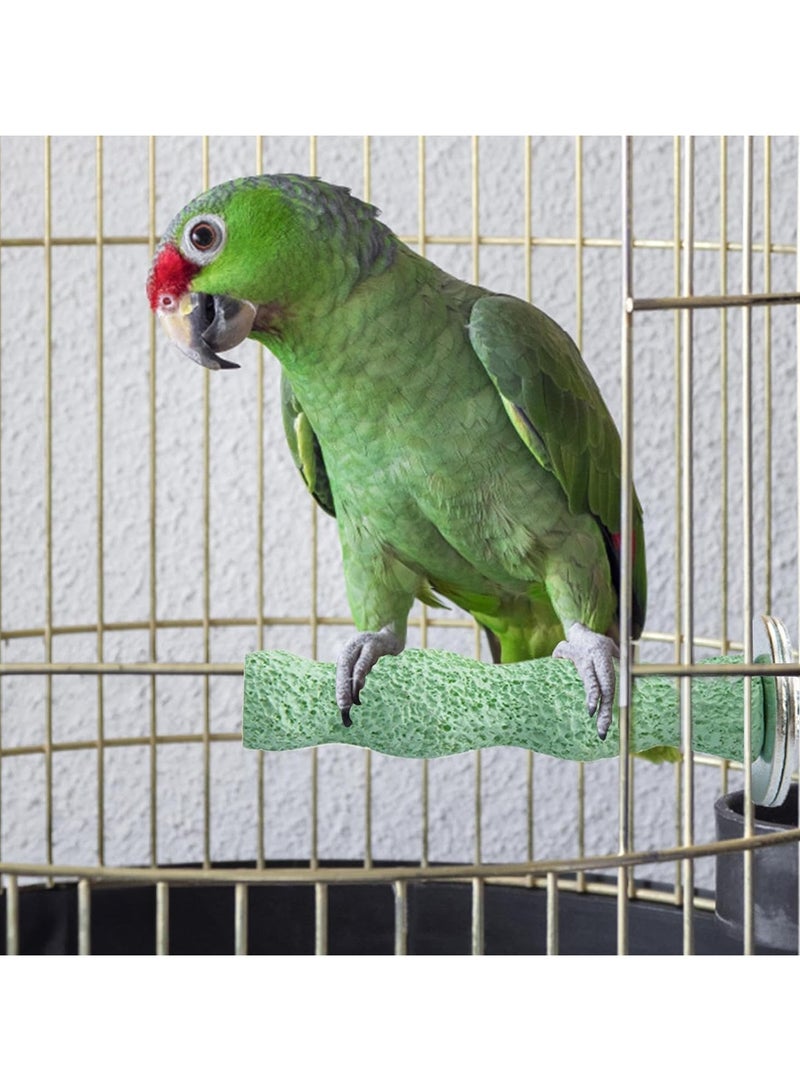 CMGTYYD. عصا جثم الببغاء - حجر طحن أسنان الطيور الكالسيوم الكالسيوم | لعبة مضغ طبيعية ذات سطح خشن لتمرين المنقار والمخلب لطيور الكوكاتيل والببغاء واللوريكيت والكونيور والببغاوات | مرفق قفص الطيور - Image 3