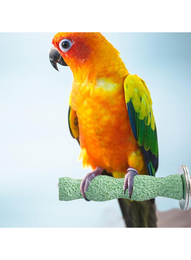 CMGTYYD. عصا جثم الببغاء - حجر طحن أسنان الطيور الكالسيوم الكالسيوم | لعبة مضغ طبيعية ذات سطح خشن لتمرين المنقار والمخلب لطيور الكوكاتيل والببغاء واللوريكيت والكونيور والببغاوات | مرفق قفص الطيور - Image 4