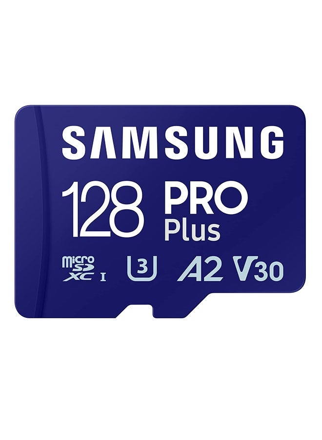 Samsung Business Samsung PRO Plus MicroSD Card 128GB  , Up to 160MB/s, Full HD and 4K UHD, UHS-I, U3, V30, A2, for Android Smartphones, VCRs, Cameras and More - Image 1
