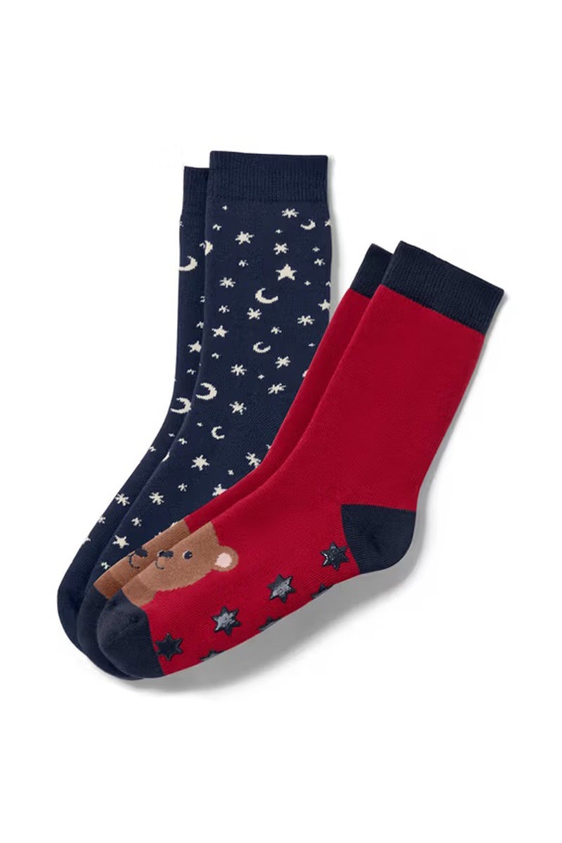 Tchibo Kids Girl 2 Pairs Graphic Print Socks, Multicolor - Image 1