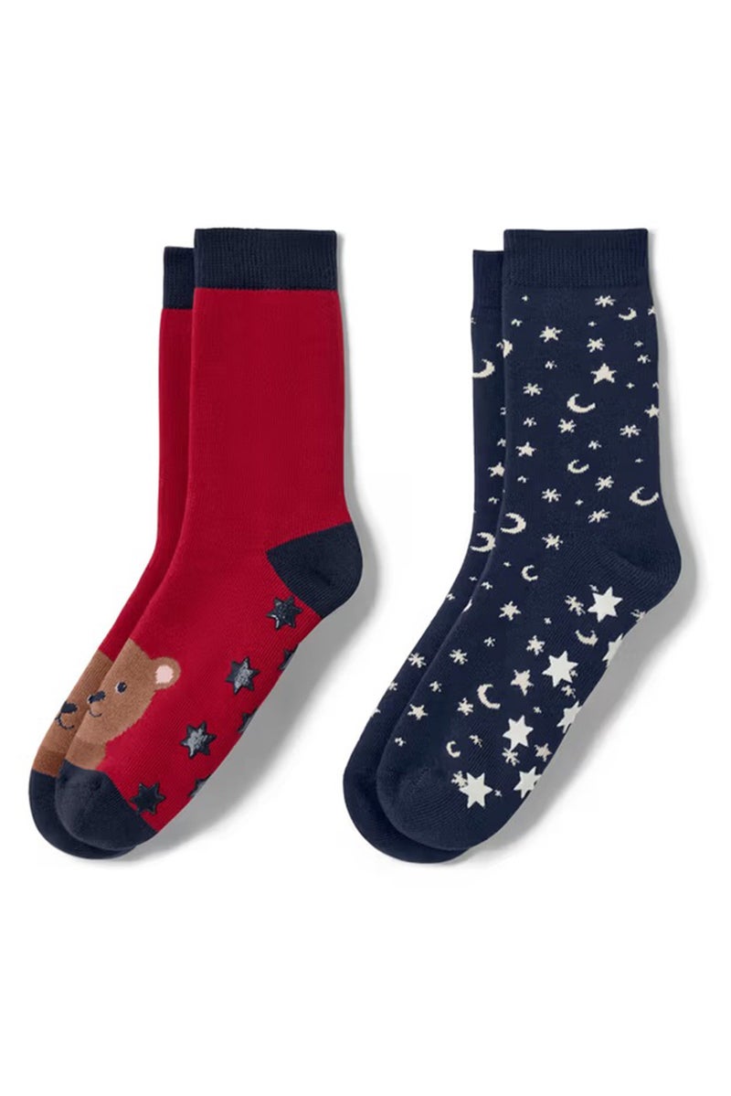 Tchibo Kids Girl 2 Pairs Graphic Print Socks, Multicolor - Image 2