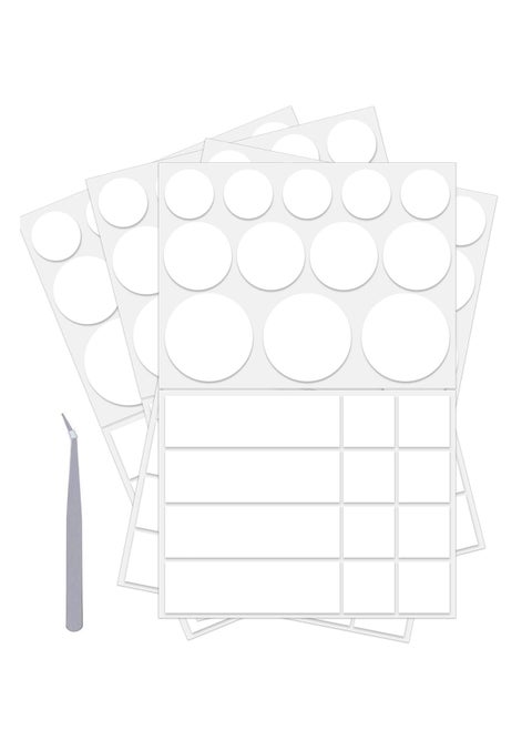 96 PCS Double Sided Tape Mounting Tape for Wall, Picture Hanging Strips for Photo Decoration, Party and More