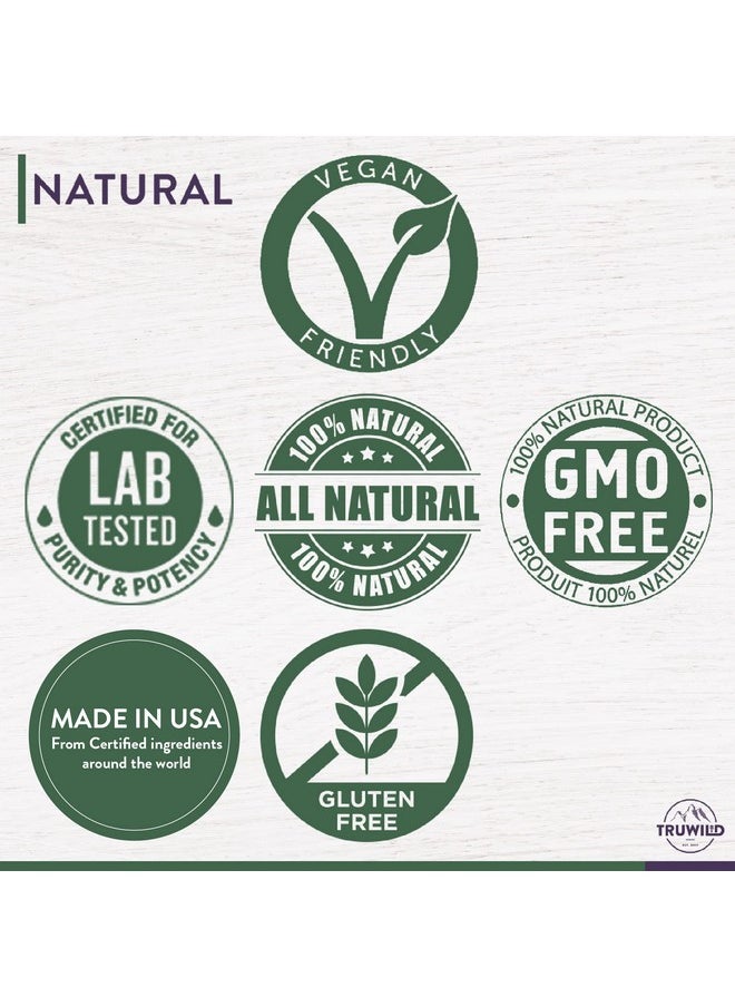 TRUWILD - Baselayer Vegan Immune Support & Antioxidant All Natural Vitamin C + Zinc + Magnesium + Resveratrol + Acai Nongmo Gluten Free Capsule Supplement Made In The Usa Cgmp 30 Servings - Image 1