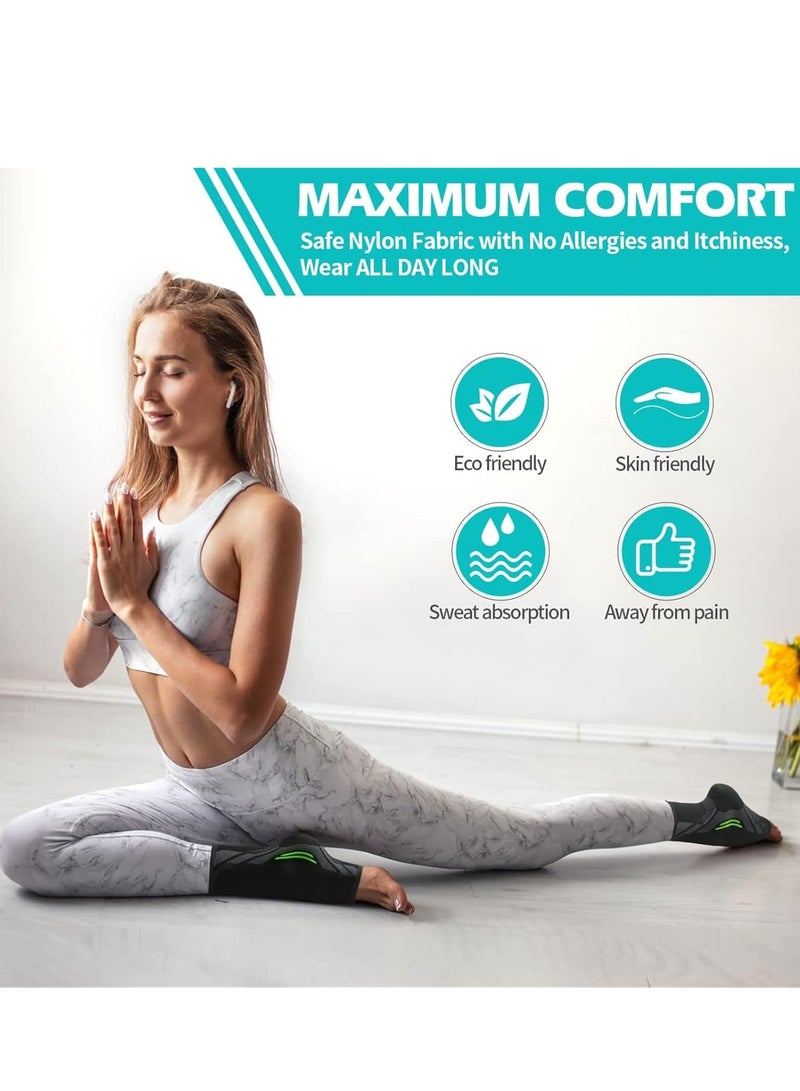 Bukela Ankle Brace Compression, 1 Pair Ankle Sleeve For Sprained Ankle, Injury Recovery, Joint Pain Heel Spur Pain S  - Image 2