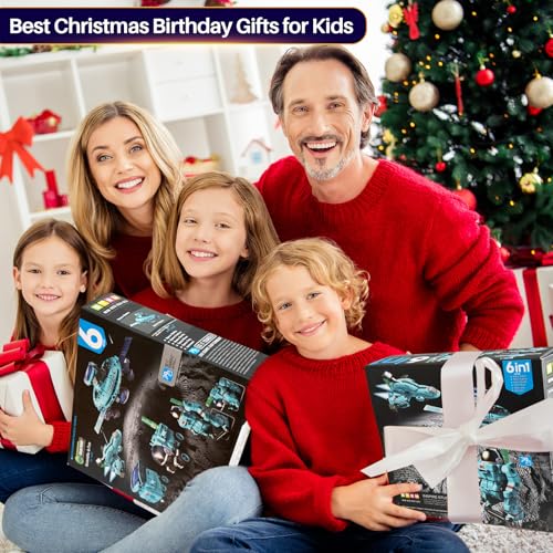 COBFDHA STEM Toys for Kids Ages 8-13, Christmas Birthday Gifts for 8 9 10 11 12 13 14 Year Old Teen Boys Girls, 6-in-1 Solar Robot Educational Science Building Experiment Kits - Image 2