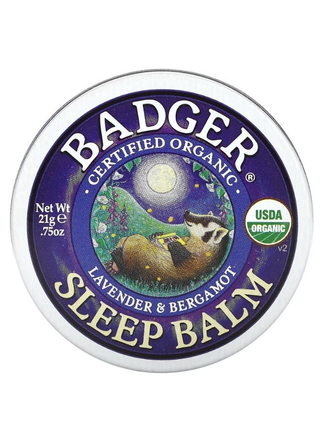 Badger, Organic Sleep Balm, Lavender & Bergamot, 0.75 oz (21 g) - Image 1
