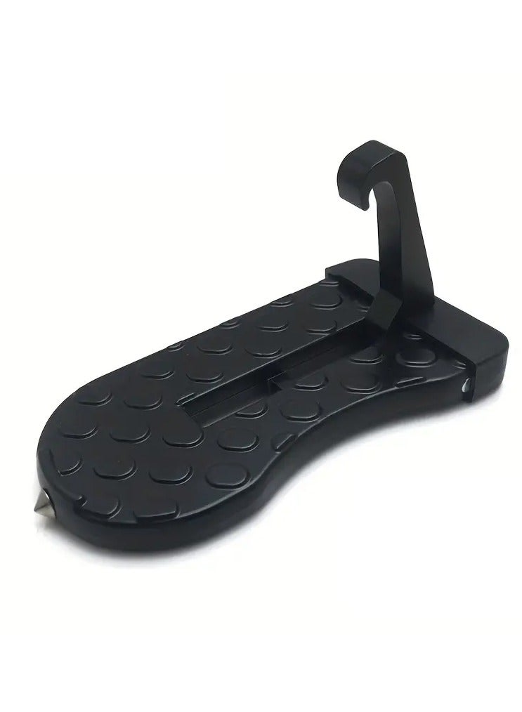 مساعدة دواسة سقف سيارات الرباعية الدقيقة ، دواسة مساعدة مقاومة للانزلاق والخدوش دواسة سقف سيارات الرباعية الدقيقة مساعدة دواسة باب الخطاف مساعدة دواسة باب الخطاف مع حماية مطاطية وحيدة ، سلم قابل للطي - Image 1