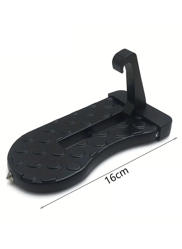 مساعدة دواسة سقف سيارات الرباعية الدقيقة ، دواسة مساعدة مقاومة للانزلاق والخدوش دواسة سقف سيارات الرباعية الدقيقة مساعدة دواسة باب الخطاف مساعدة دواسة باب الخطاف مع حماية مطاطية وحيدة ، سلم قابل للطي - Image 2