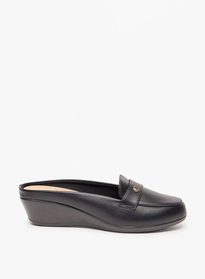 Le Confort Women Slip-On Mules with Wedge Heel