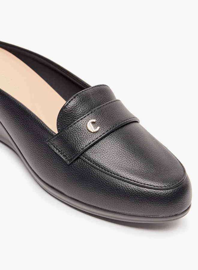 Le Confort Women Slip-On Mules with Wedge Heel