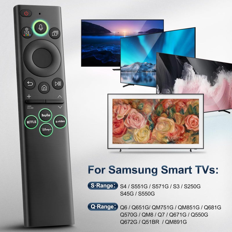 Acoyer for Samsung-Smart-TV-Remote-Control-Replacement,Remote for 2019 2026 Samsung Frame Curved Crystal Smart TVs, with Voice Control - Image 2