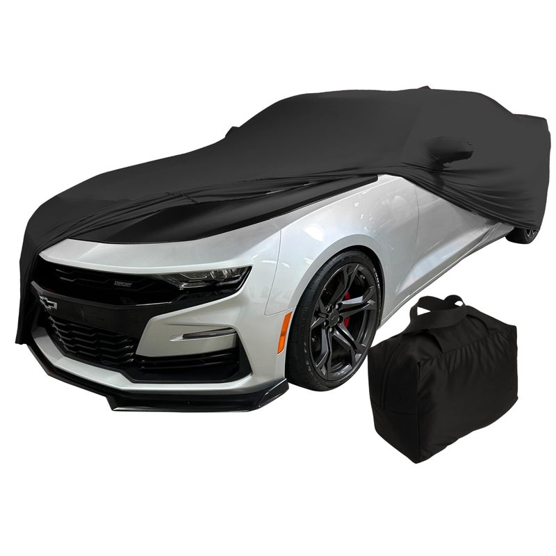 Camaro Indoor Car Cover Ultraguard Stretch Satin Dust Cover The Ultimate Custom Fit for 20102024 Chevrolet Camaro SS RS ZL1 Z28 LS 1LT 2LT 3LT LT1 Black