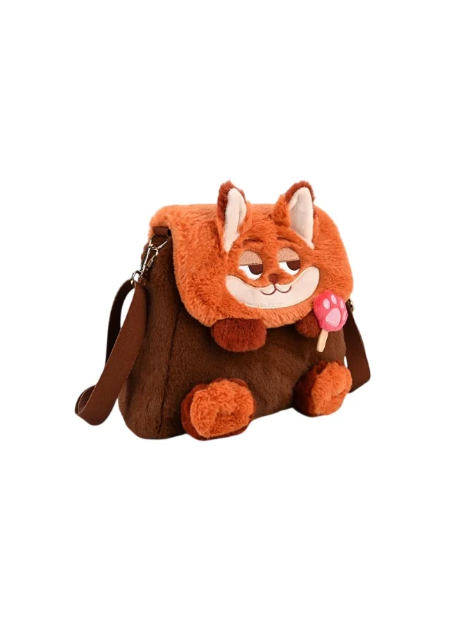 Bidani Woodland Fox Plush Crossbody