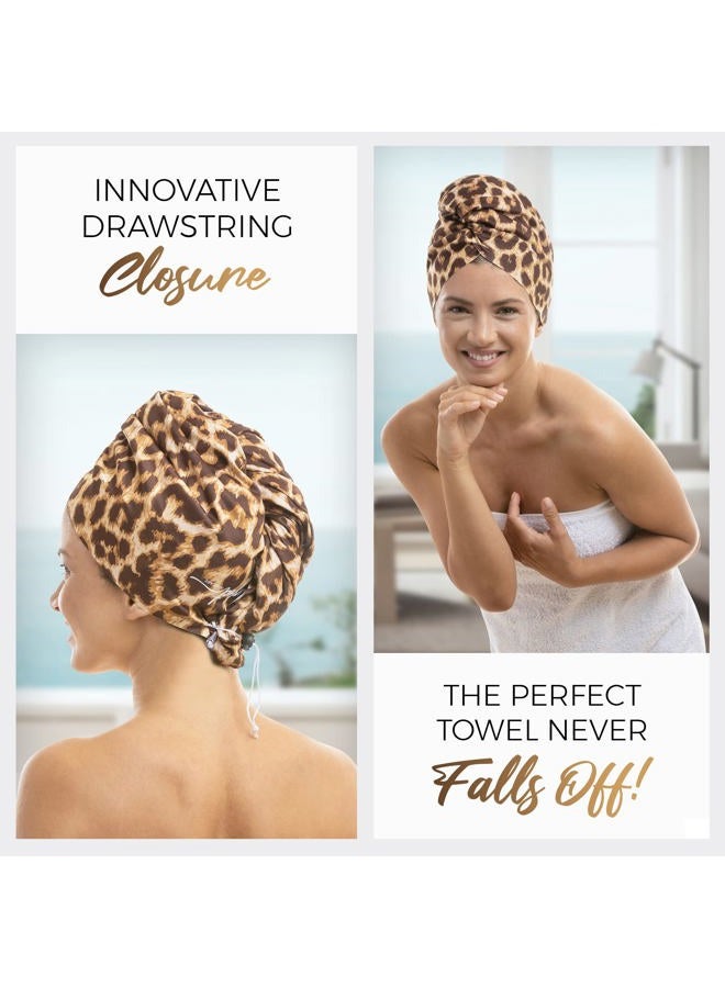 THE PERFECT HAIRCARE Microfiber Hair Towel Wrap for Women - Gift and Travel - Smooth like Silk - Curly, Wavy, Straight Hair Girls - Plopping Essential - Anti-Frizz, Fast Drying, Works Better than a Cotton T-Shirt - Image 5