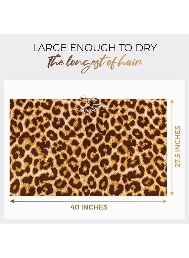 THE PERFECT HAIRCARE Microfiber Hair Towel Wrap for Women - Gift and Travel - Smooth like Silk - Curly, Wavy, Straight Hair Girls - Plopping Essential - Anti-Frizz, Fast Drying, Works Better than a Cotton T-Shirt - Image 4