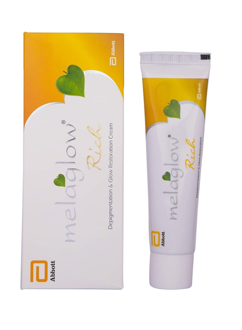 MELAGLOW Rich Depigmentation and Glow Restoration Cream 20Gm, (Pack of1) - Image 4