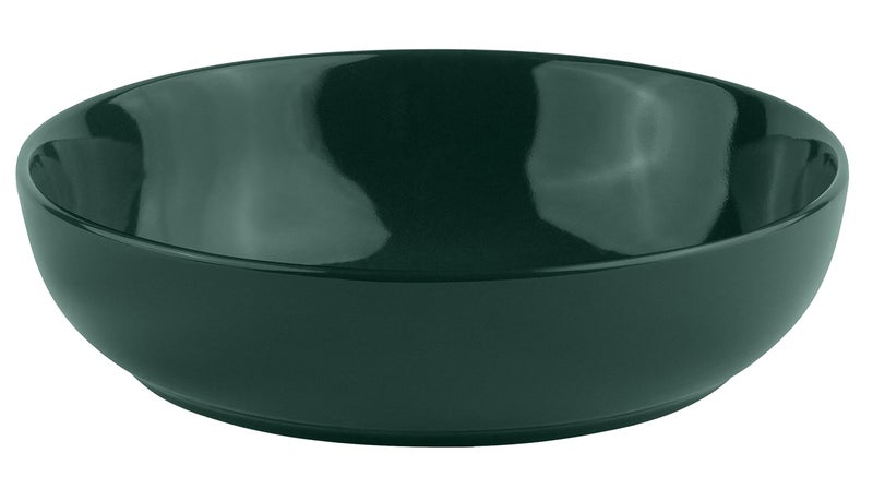 KooK Pasta Bowl, Salad Bowls, Soup, Serving Bowls, Ceramic, Large Capacity, Microwave & Dishwasher Safe, Set of 4, 40 Oz,(Hunter Green) - Image 2