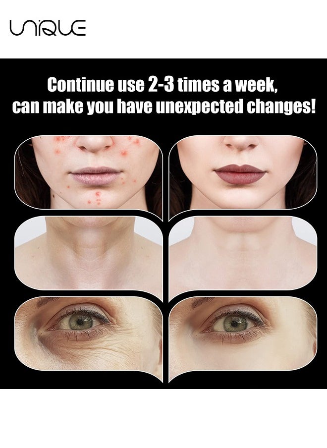 Unique - High Frequency Facial Wand - Portable Skin Therapy Machine - for Skin Face Hair - High Frequency Wand with 6 Different Glass Tubes - Boost Your Skin - Clear Firm & Tighten - Purple/Orange - Image 1