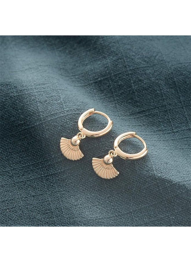 Mevecco - Women Gold Huggie Hoop Earrings Dangle Drop 14K Gold Filled Small Boho Beach Simple Delicate Handmade Hypoallergenic Jewelry Gift - Image 1