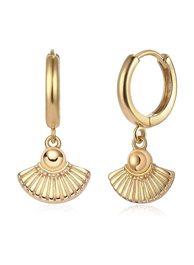 Mevecco - Women Gold Huggie Hoop Earrings Dangle Drop 14K Gold Filled Small Boho Beach Simple Delicate Handmade Hypoallergenic Jewelry Gift - Image 1