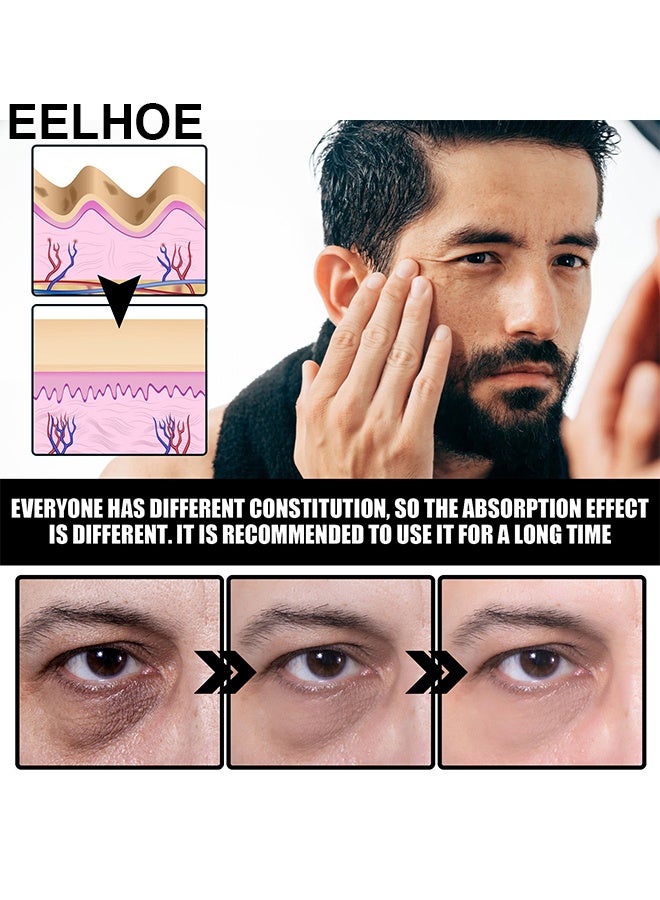 إيلهو كريم العين ، كريم العين ، للدوائر المظلمة والانتفاخ ، كريمة العيون المضادة للشيخوخة للرجال ، يضيء ، يقلل من الانتفاخ ، والدوائر المظلمة ، والخطوط الدقيقة ، وعلاج العين للرجال - Image 4