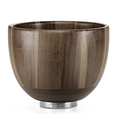 SpaceAid Wooden Bowl for Mixer Kitchen Space Aid Acacia Wood Mixing Bowls Holder for Stand Mixer Compatible with 45 5 QT TiltHead Models Kitchen Light Wood - Image 1