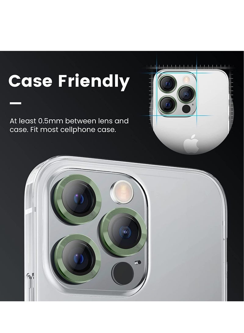 ELTRAZONE [3+3PCS] Tensea for iPhone 14 Pro - iPhone 14 Pro Max Camera Lens Protector, 9H Tempered Glass Camera Cover Screen Protector Metal Individual Ring for iPhone 14 Pro 6.1 inch /14 ProMax 6.7 inch 2022 - Image 4