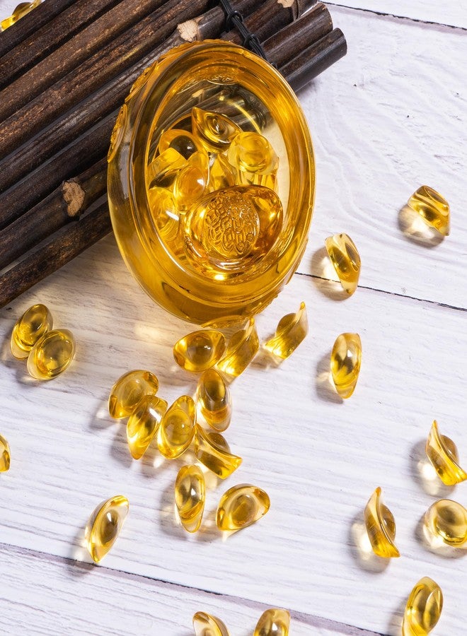 AOFEGRLT 3.15'' cornucopia, containing 42 crystal ingots, symbolizing wealth and good luck, office and home feng shui ornaments - Image 3