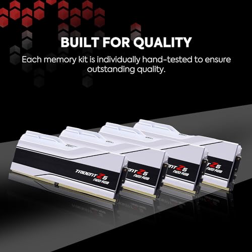 G.SKILL Trident Z5 Neo RGB Series DDR5 RAM (AMD Expo) 32GB (2x16GB) 6000MT/s CL28-36-36-96 1.40V Desktop Computer Memory U-DIMM - Matte White (F5-6000J2836G16GX2-TZ5NRW) - Image 5