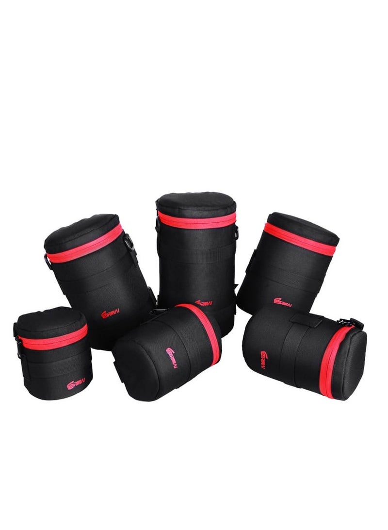 EIRMAI EMB-L2070 Model Eirmai lens bag for 70-200mm lenses with dual safety locks. Made of nylon in black. - Image 2